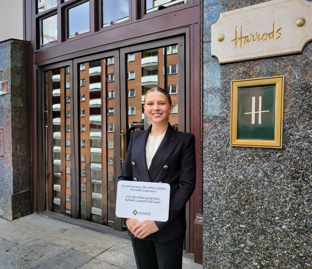 قدم البنك السعودي للاستثمار  خدمة سيارات فاخره مجانية لكافة عملائه في لندن لتجربة مختلفة تلبي احتياجاتهم